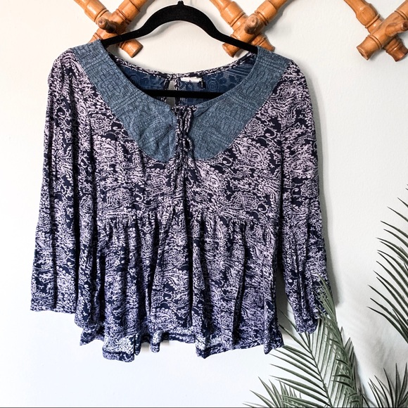 Anthropologie Tops - Anthropologie | Akemi+Kin Embroidered Peasant Top